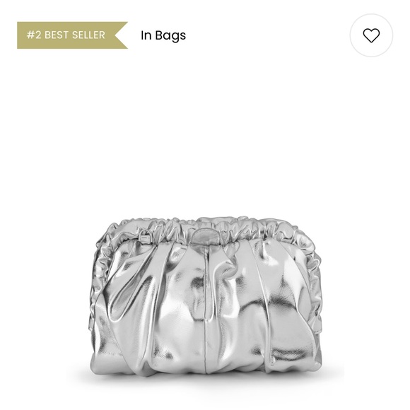 olga berg Betty Metallic Clutch - Picture 1 of 10